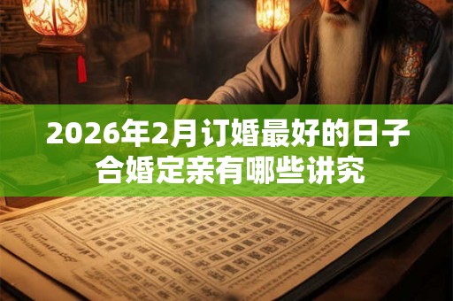 2026年2月订婚最好的日子 合婚定亲有哪些讲究 2026年2月订婚最好的日子 合婚定亲有哪些讲究