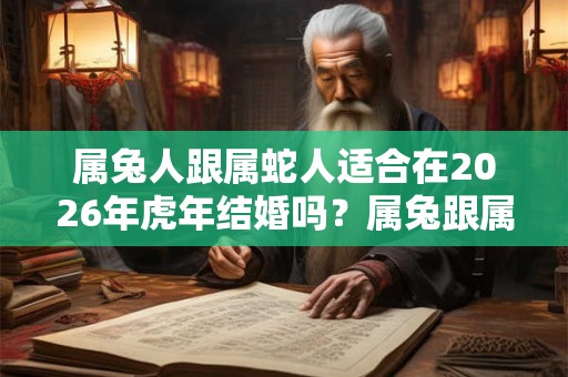 属兔人跟属蛇人适合在2026年虎年结婚吗？属兔跟属蛇结婚好吗？
