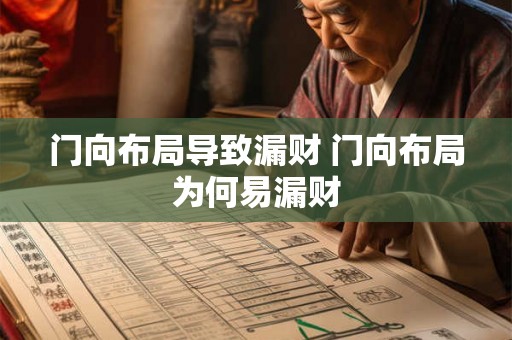 门向布局导致漏财 门向布局为何易漏财