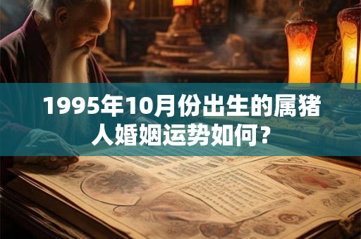 1995年10月份出生的属猪人婚姻运势如何？