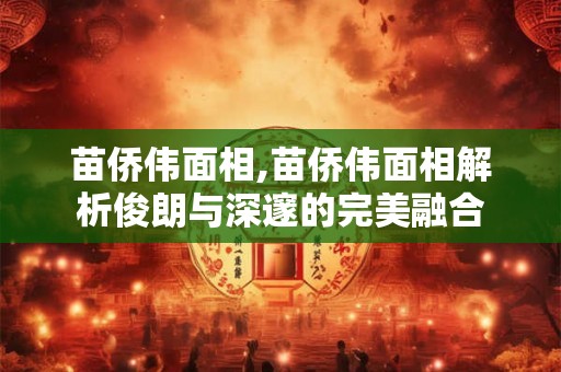 苗侨伟面相,苗侨伟面相解析俊朗与深邃的完美融合 苗侨伟面相,苗侨伟面相解析俊朗与深邃的完美融合