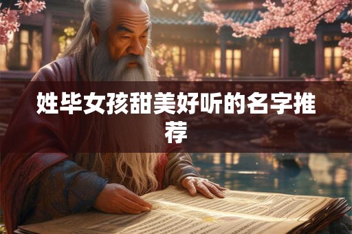 姓毕女孩甜美好听的名字推荐 姓毕女孩甜美好听的名字推荐