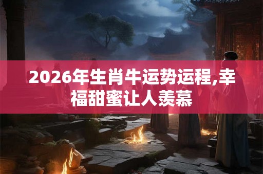 2026年生肖牛运势运程,幸福甜蜜让人羡慕
