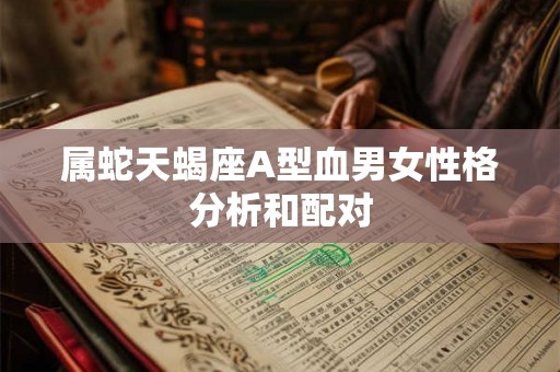 属蛇天蝎座A型血男女性格分析和配对 属蛇天蝎座A型血男女性格分析和配对