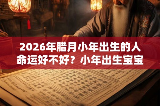 2026年腊月小年出生的人命运好不好？小年出生宝宝小名推荐！