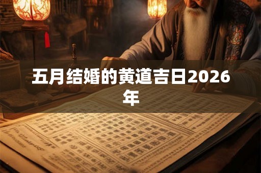 五月结婚的黄道吉日2026年