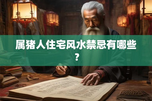 属猪人住宅风水禁忌有哪些？