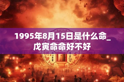 1995年8月15日是什么命_戊寅命命好不好