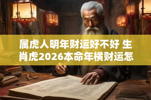 属虎人明年财运好不好 生肖虎2026本命年横财运怎么样 属虎人明年财运好不好 生肖虎2026本命年横财运怎么样