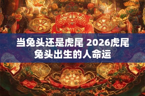 当兔头还是虎尾 2026虎尾兔头出生的人命运 当兔头还是虎尾 2026虎尾兔头出生的人命运