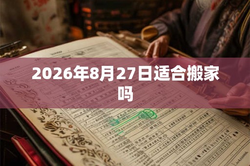 2026年8月27日适合搬家吗