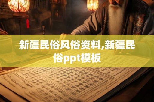 新疆民俗风俗资料,新疆民俗ppt模板