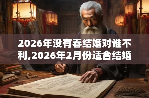 2026年没有春结婚对谁不利,2026年2月份适合结婚的吉日