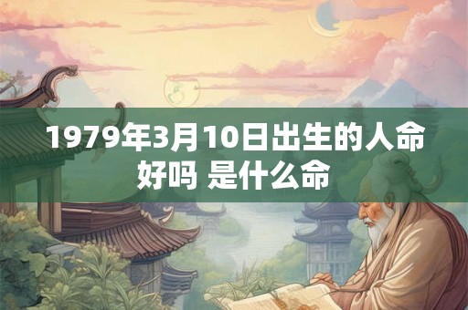 1979年3月10日出生的人命好吗 是什么命
