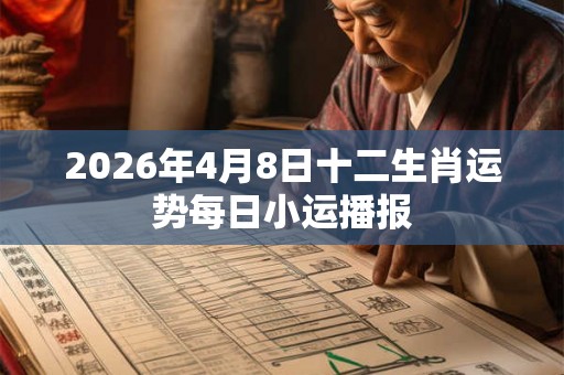 2026年4月8日十二生肖运势每日小运播报