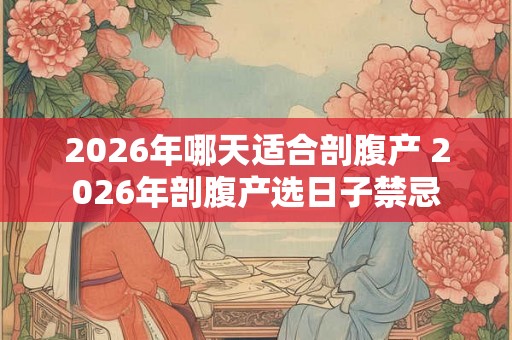 2026年哪天适合剖腹产 2026年剖腹产选日子禁忌 2026年哪天适合剖腹产 2026年剖腹产选日子禁忌