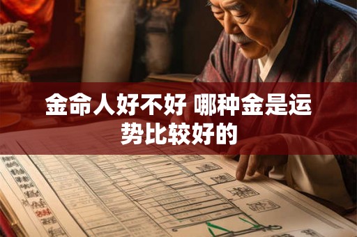 金命人好不好 哪种金是运势比较好的