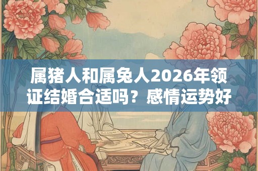 属猪人和属兔人2026年领证结婚合适吗?感情运势好吗? 属猪人和属兔人2026年领证结婚合适吗?感情运势好吗?