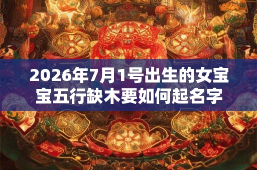 2026年7月1号出生的女宝宝五行缺木要如何起名字