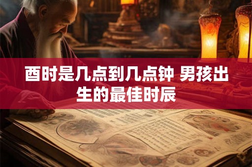 酉时是几点到几点钟 男孩出生的最佳时辰 酉时是几点到几点钟 男孩出生的最佳时辰