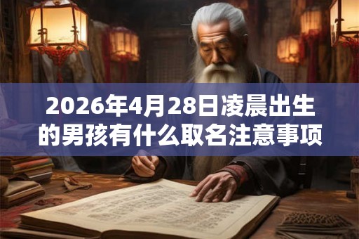 2026年4月28日凌晨出生的男孩有什么取名注意事项 2026年4月28日凌晨出生的男孩有什么取名注意事项