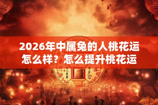 2026年中属兔的人桃花运怎么样？怎么提升桃花运
