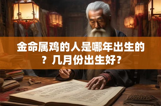 金命属鸡的人是哪年出生的?几月份出生好? 金命属鸡的人是哪年出生的?几月份出生好?