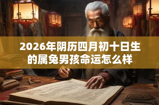 2026年阴历四月初十日生的属兔男孩命运怎么样