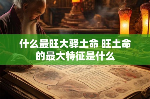 什么最旺大驿土命 旺土命的最大特征是什么 什么最旺大驿土命 旺土命的最大特征是什么