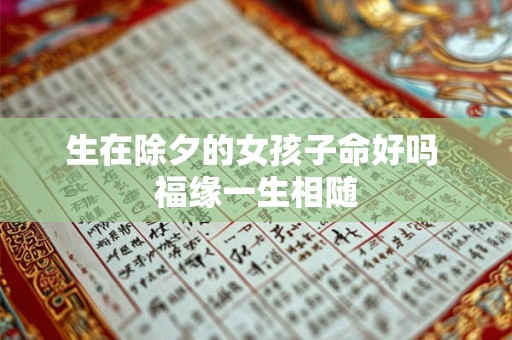 生在除夕的女孩子命好吗 福缘一生相随