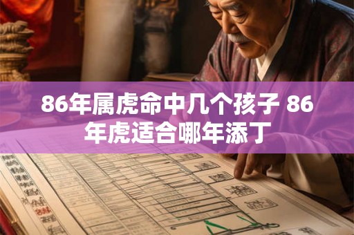 86年属虎命中几个孩子 86年虎适合哪年添丁