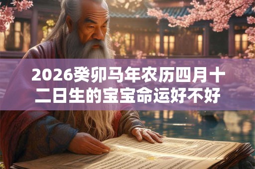 2026癸卯马年农历四月十二日生的宝宝命运好不好