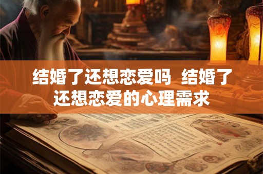 结婚了还想恋爱吗  结婚了还想恋爱的心理需求
