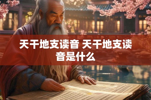 天干地支读音 天干地支读音是什么