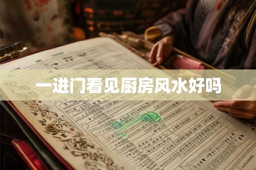 一进门看见厨房风水好吗