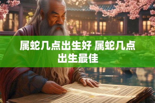 属蛇几点出生好 属蛇几点出生最佳