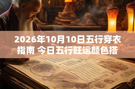 2026年10月10日五行穿衣指南 今日五行旺运颜色搭配