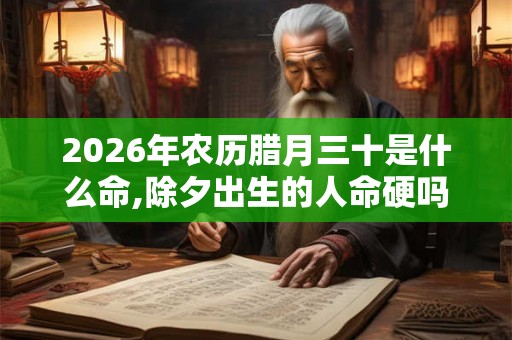 2026年农历腊月三十是什么命,除夕出生的人命硬吗