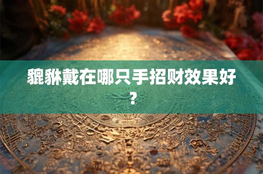 貔貅戴在哪只手招财效果好？