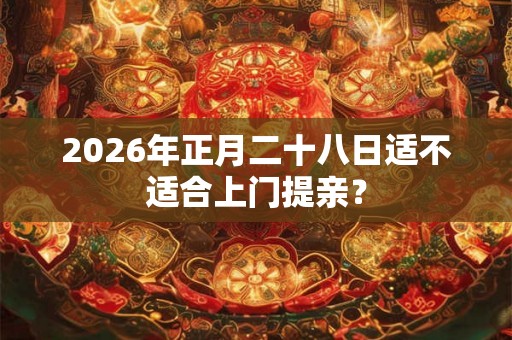 2026年正月二十八日适不适合上门提亲？