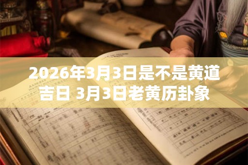 2026年3月3日是不是黄道吉日 3月3日老黄历卦象