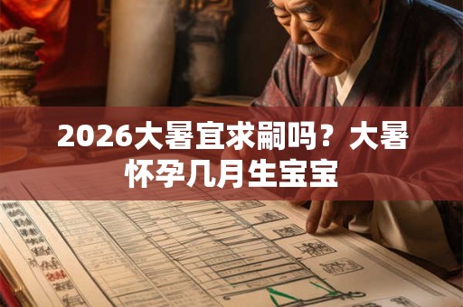 2026大暑宜求嗣吗?大暑怀孕几月生宝宝 2026大暑宜求嗣吗?大暑怀孕几月生宝宝