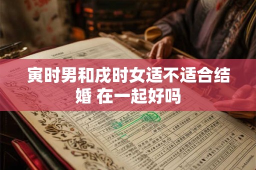 寅时男和戌时女适不适合结婚 在一起好吗