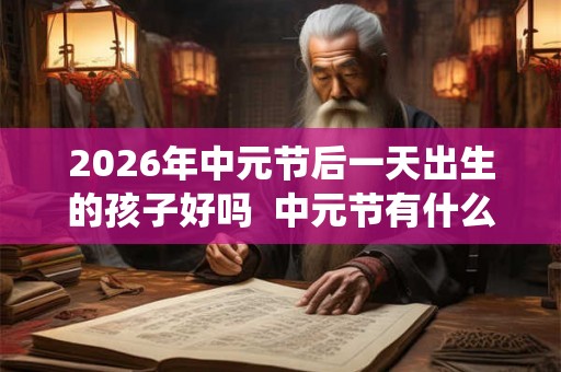 2026年中元节后一天出生的孩子好吗  中元节有什么传统习俗