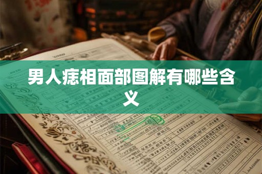 男人痣相面部图解有哪些含义 男人痣相面部图解有哪些含义