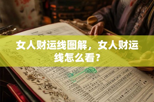 女人财运线图解，女人财运线怎么看？