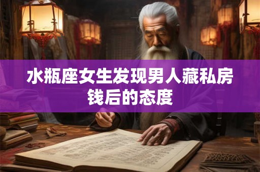 水瓶座女生发现男人藏私房钱后的态度