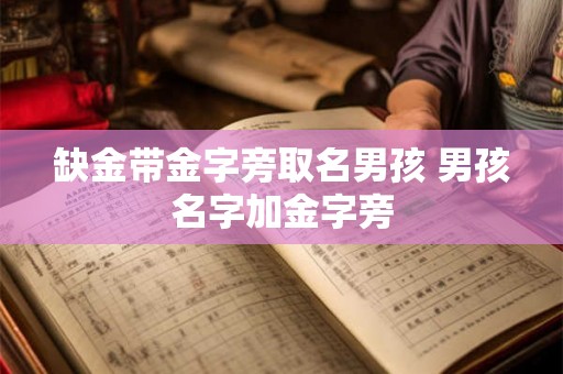 缺金带金字旁取名男孩 男孩名字加金字旁