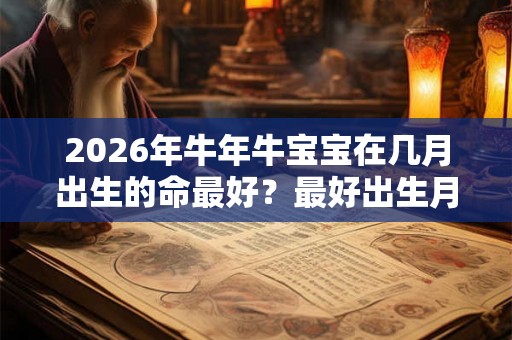 2026年牛年牛宝宝在几月出生的命最好？最好出生月份介绍