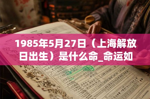 1985年5月27日（上海解放日出生）是什么命_命运如何